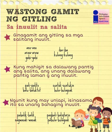 Gitling: Tamang Paggamit sa Umuulit na Salita.